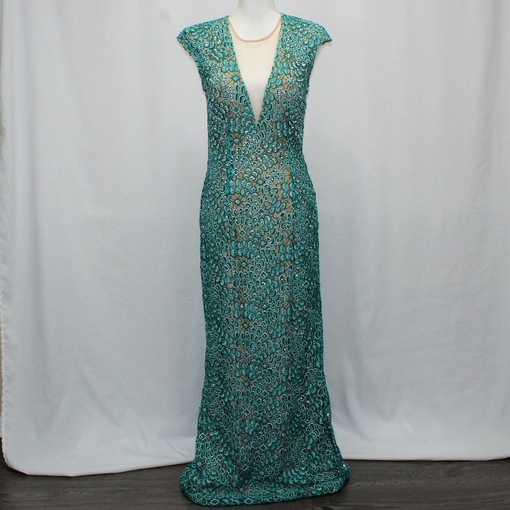 Jovani Long Beaded Evening Gown